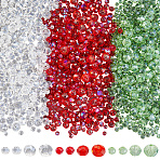 15Strands 12 Styles Electroplate Glass Beads Strands, Pearl Luster Plated, Faceted, Rondelle, Mixed Color, 3.5~8x3~6mm, Hole: 0.4~1mm, about 63~115pcs/strand, 32~40mm(EGLA-PA0001-11)