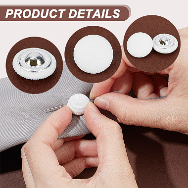 100Pcs Cloth Shank Buttons(BUTT-NB0001-72B)-5