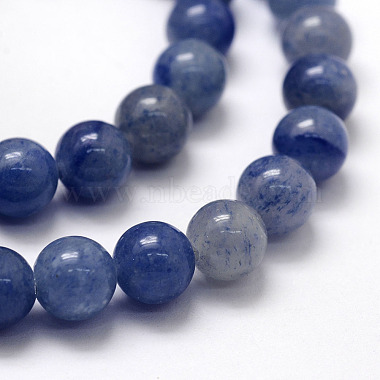Natural Blue Aventurine Beads Strands(X-G-F380-8mm)-3