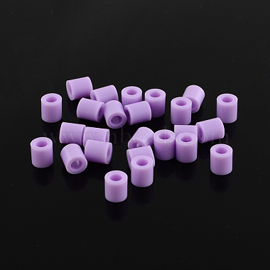 Lilac Column Plastic Beads