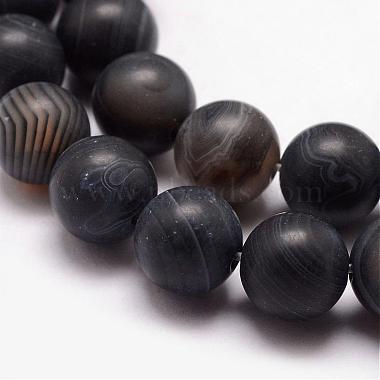 Natural Striped Agate/Banded Agate Bead Strands(G-K166-12-8mm-03)-3