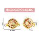 9Pcs 9 Styles Brass Box Clasps(KK-DC0002-94)-2