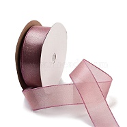 20 Yards Polyester Ribbon, for Gift Wrapping, Pale Violet Red, 1 inch(25mm), about 20.00 Yards(18.29m)/Roll(OCOR-Z005-02G)