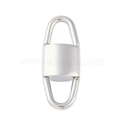 Non-Tarnish 304 Stainless Steel Links Connector Charms, Lock, Stainless Steel Color, 25x10x5mm, Hole: 7x5mm(STAS-L022-419P)