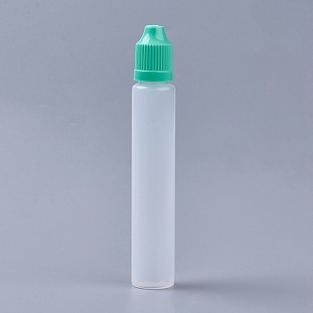 Plastic Bead Containers, with Lid, Column, Turquoise, 131x22mm, Capacity: 30ml(1.01 fl. oz)