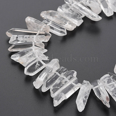Natural Quartz Crystal Beads Strands(G-R435-09F)-4