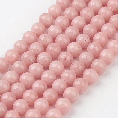 6mm LightSalmon Round Mashan Jade Beads