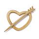 Heart Wood Brooches(JEWB-C010-06)-1