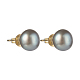 Natural Pearl Rondelle Stud Earrings(EJEW-JE04585-02)-1