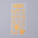 Waterproof Self Adhesive Hot Stamping Stickers Sets(DIY-L030-07E)-1