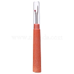 Steel Sewing Seam Rippers, Handy Stitch Rippers for Sewing, Removing Threads Tools, with Plastic Handle & Lid, Coral, 135x17mm(PW-WG66182-01)