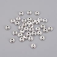 Antique Silver Tibetan Style Flat Round Spacer Beads, Lead Free & Cadmium Free, 6x2mm, Hole: 1.5mm(X-TIBEB-R020-AS-LF)