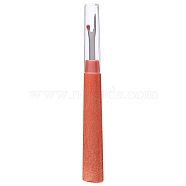 Steel Sewing Seam Rippers, Handy Stitch Rippers for Sewing, Removing Threads Tools, with Plastic Handle & Lid, Coral, 135x17mm(PW-WG66182-01)