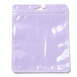 Rectangle Plastic Yin-Yang Zip Lock Bags, Resealable Packaging Bags, Self Seal Bag, Lilac, 15x12x0.02cm, Unilateral Thickness: 2.5 Mil(0.065mm)(ABAG-A007-02H-01)