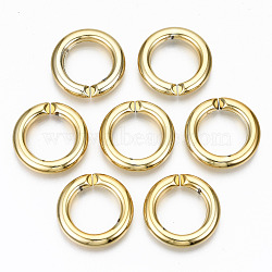 CCB Plastic Linkings Rings, Quick Link Connectors, For Jewelry Cable Chains Making, Ring, Golden, 25x4mm, Inner Diameter: 16mm(CCB-N005-004C-01G)