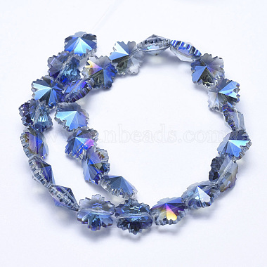 Electroplate Glass Beads Strands(EGLA-F134-HP03)-2