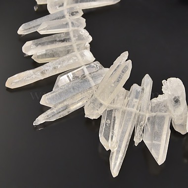 Natural Rough Quartz Crystal Bead Strands(G-I111-02)-3