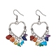 Natural Mixed Gemstone Chips Chandelier Earrings(EJEW-JE05418-01)-1