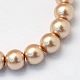 Backen gemalt pearlized Glasperlen runden Perle Stränge(HY-Q330-8mm-11)-2