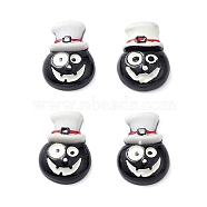 Halloween Opaque Resin Cabochons, Halloween Charms, Ghost, 27x19x7.5mm(RESI-K019-53A)