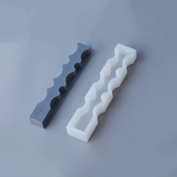 Silicone Candle Molds, For DIY Candle Making, White, 24.5x4x3cm