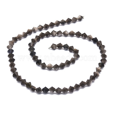 Perles en obsidienne naturelle(G-E569-D09)-2