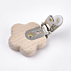 Beech Wood Baby Pacifier Holder Clips(WOOD-T015-12)-3