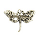 Tibetan Style Alloy Dragonfly Pendants(TIBEP-3799-AS-LF)-1