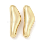 Brass Beads, Cadmium Free & Nickel Free & Lead Free, Nuggets, Real 18K Gold Plated, 23x8x6mm, Hole: 1.7mm(KK-Q820-30G)