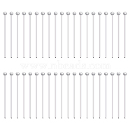 925 Sterling Silver Ball Head Pins, for Jewelry Making, Silver, 24 Gauge, 21x0.5mm, Head: 1.5mm, 40pcs(STER-BC0002-16C)