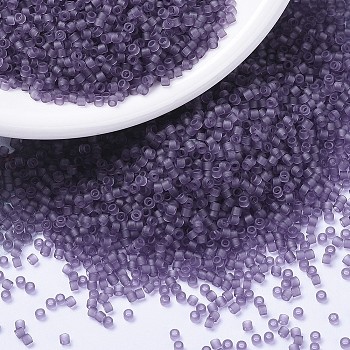 MIYUKI Delica Beads, Cylinder, Japanese Seed Beads, 11/0, (DB1265) Matte Transparent Light Amethyst, 1.3x1.6mm, Hole: 0.8mm, about 2000pcs/10g