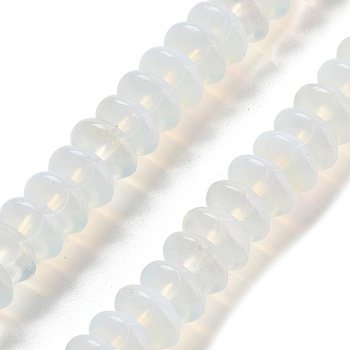 Opalite Beads Strands, Saucer Beads, 10x5mm, Hole: 0.7mm, about 40pcs/strand, 8.19''~8.54''(20.8~21.7cm)