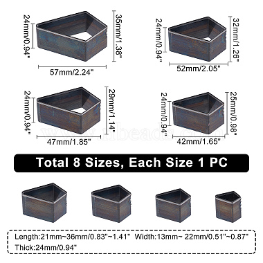8 tailles de perforateur en acier au carbone losange(FIND-WH0259-86)-2