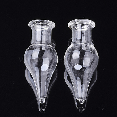 35mm Clear Cone Glass Beads