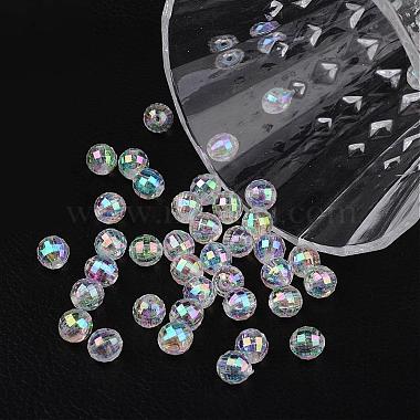 Faceted Eco-Friendly Transparent Acrylic Round Beads(TACR-K001-8mm-22)-3