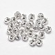 Fancy Cut 925 Sterling Silver Round Beads(STER-F012-08A)-2