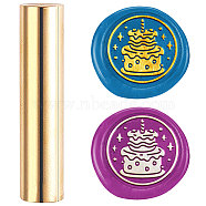 Wax Seal Stamp, Mini Brass Stamp Gun Wax Seal for Envelope Invitation Wedding Embellishment Bottle Decoration, Cake, 60x15mm(AJEW-WH0104-88-130)