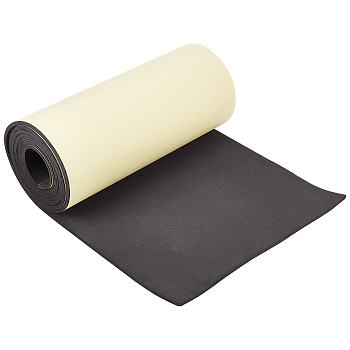 Adhesive EVA Foam Sheets, For Art Supplies, Paper Scrapbooking, Cosplay, Halloween, Foamie Crafts, Black, 305x5mm, 2m/roll