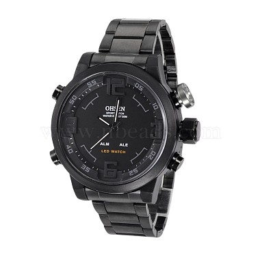 ファッションステンレススチールのメンズ電子腕時計(WACH-I005-07C)-3