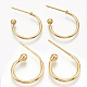 Brass Stud Earring Findings(KK-T020-105G)-1