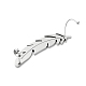304 Stainless Steel Cuff Earrings for Girl Women Gift(EJEW-B042-05P-A)-3