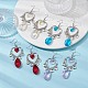 Tibetan Style Alloy Heart Chandelier Earrings(EJEW-JE05426)-2