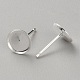 925 Sterling Silver Studs Earrings Finding(STER-WH0061-26B)-2