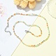 Glass Beaded Necklace with 304 Stainless Steel Clasps(NJEW-JN04363-02)-2