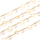 3.28 Fuß handgefertigte Perlenkette aus Messing(X-CHC-I031-03G)-2