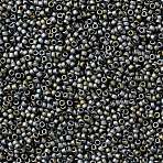 TOHO Round Seed Beads, Japanese Seed Beads, (613) Matte Color Iris Gray, 15/0, 1.5mm, Hole: 0.7mm, about 15000pcs/50g(SEED-XTR15-0613)