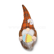 Cloth Faceless Doll, Gnome Figurines Display Decorations, Showcase Adornment for Easter, Dark Orange, 290x110x55mm(AJEW-A049-01B)