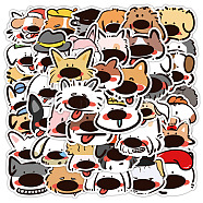 Waterproof Sticker Labels, Self Adhesive Stickers, for Water Bottles, Laptop, Luggage, Cup Computer, Mobile Phone, Skateboard, Guitar, Dog Pattern, 20~60mm, 60pcs/set(STIC-PW0006-061)