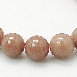 Natural Mashan Jade Round Beads Strands, Dyed, Camel, 4mm, Hole: 1mm, about 98pcs/strand, 15.7 inch(G-D263-4mm-XS27)