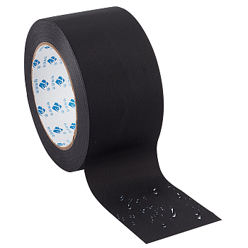 Oxford Cloth & Nylon Waterproof Repair Adhesive Tape, Repairing Tears, Cracks, & Leaks, for Backpack, Tent, Awnings, Inflatable Mattresses, Black, 60mm, 45 yards(about 41.15m)/roll